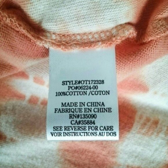 Others Follow Laced Side Tie Dye Tank Top in Coral in Medium - Picture 5 of 7